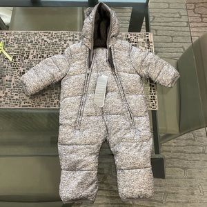 Baby Gap - Puffer One Piece - Silver/Gray - NWT